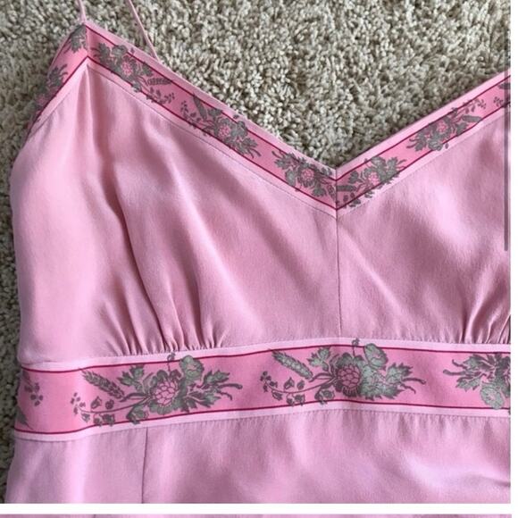 Vintage 90s j crew pink silk dress - Picture 3 of 6